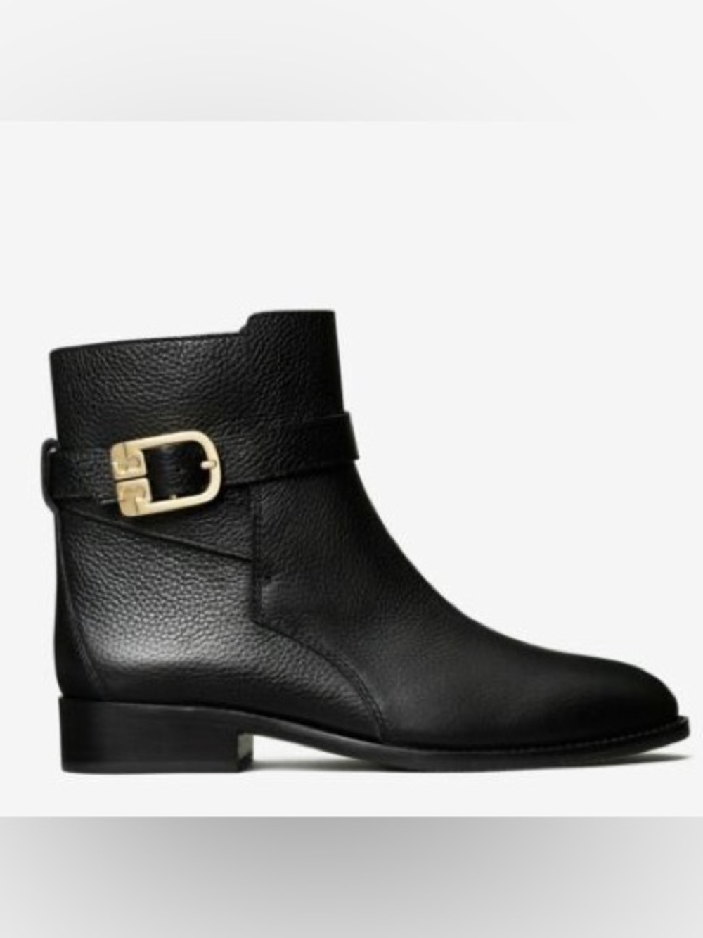 Tory Burch Brooke Bootie Black Tumbled Leather 9.5